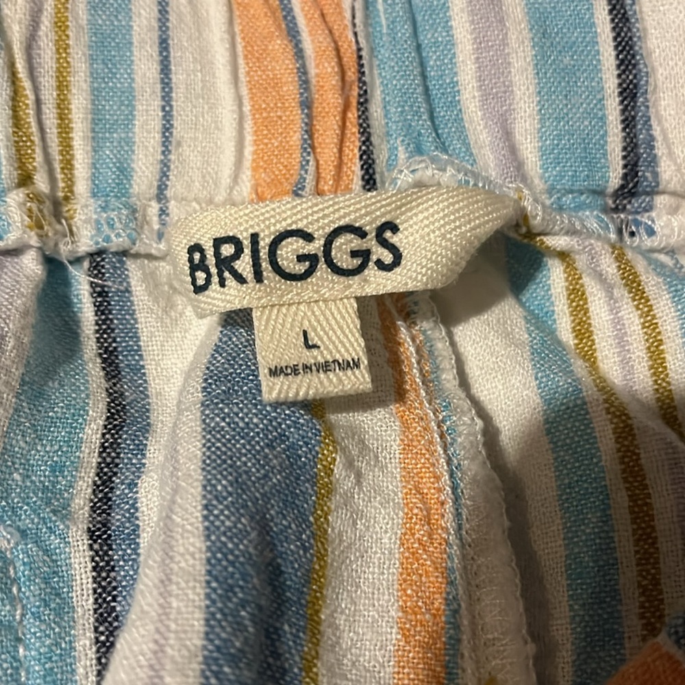 Briggs Striped Linen Shorts - Picture 3 of 4